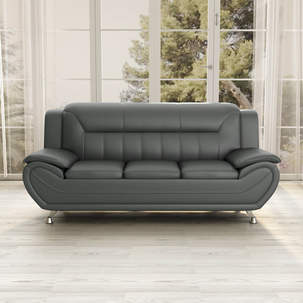 Container 78.5'' Vegan Leather Sofa Wayfair